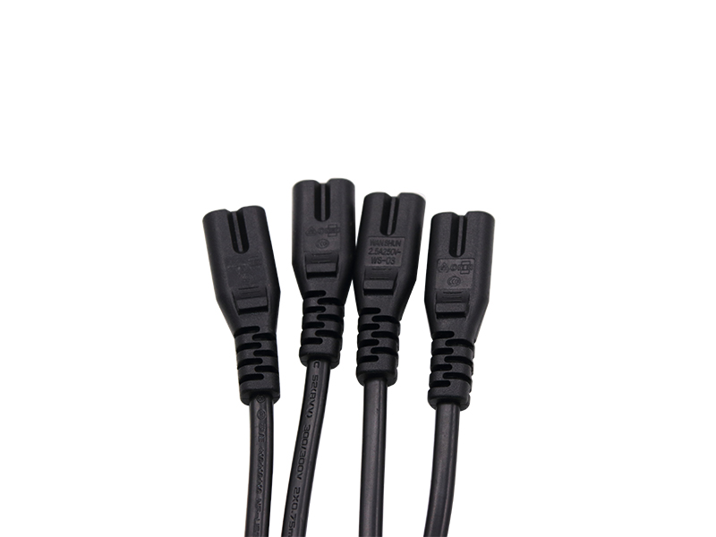 国标一拖四电源插头线